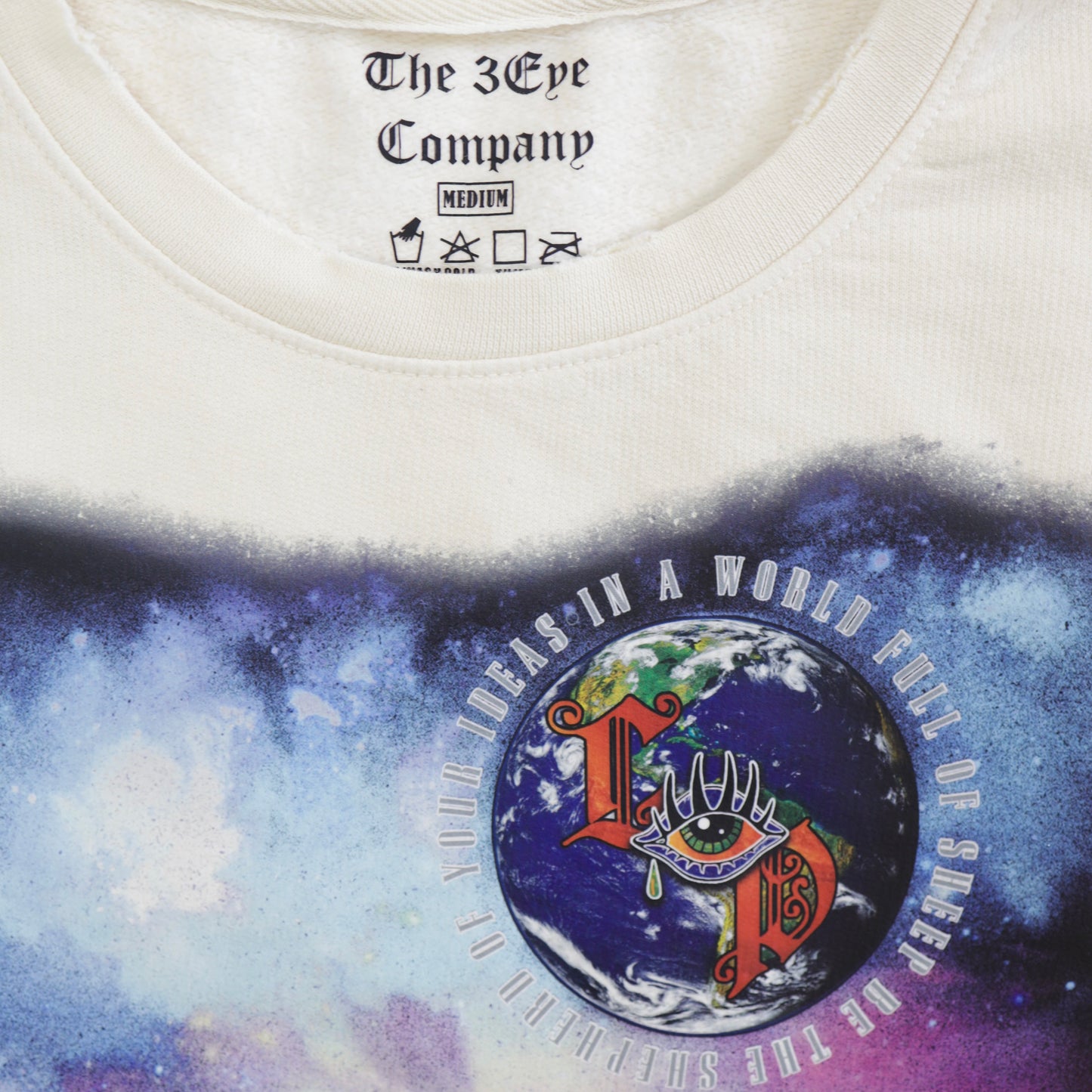 LOW PRO X 3 EYE CO LONG SLEEVE LITE COTTON TEE (CREAM)