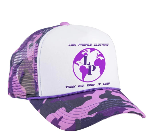 LPC PURPLE CAMO TRUCKER HAT