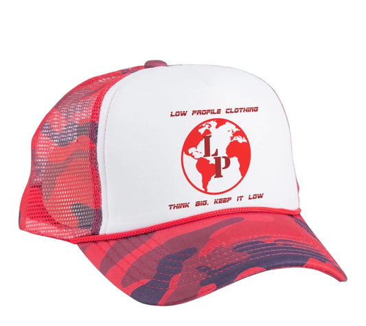 LPC RED CAMO TRUCKER HAT